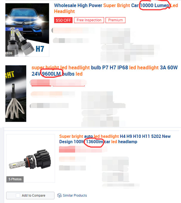 What is the real Lumen of a LED bulb Looking at the numbers